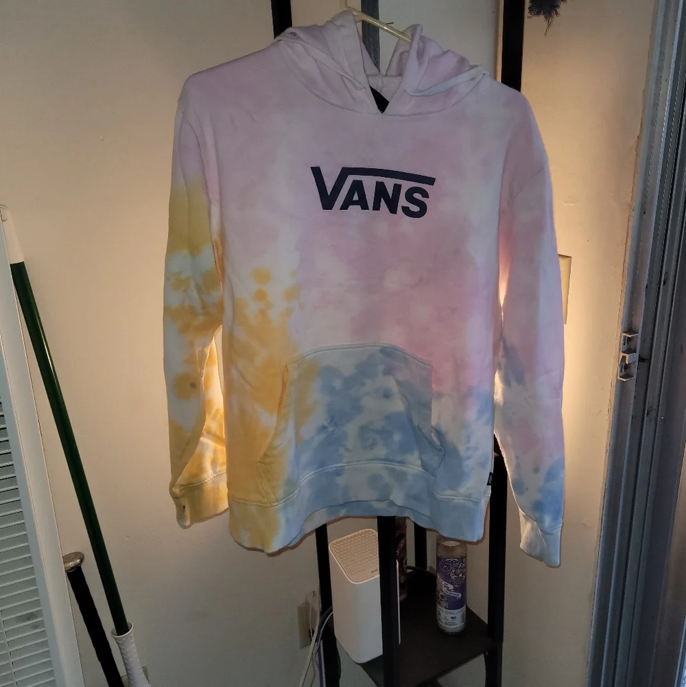 Vans Womens Pastel Tie-Dye Hoodie Sz L - Picture 1 of 6